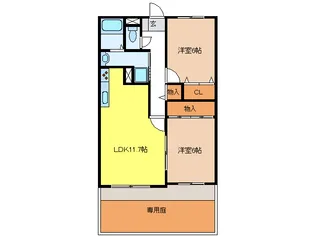 F・BLOOM I【1階】の間取り