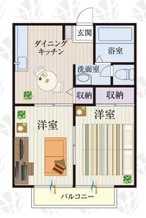 b’CASA土浦IIre-born【2階】の間取り