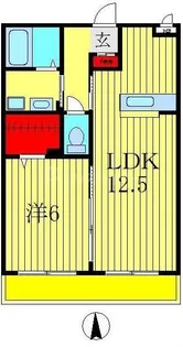 サンシャインII【1階】の間取り