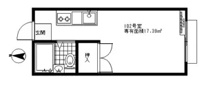 エステートピアNAMBA【2階】の間取り