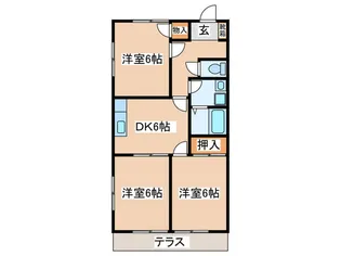 コスモス【1階】の間取り
