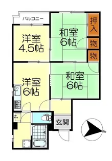 タニモトビル【2階】の間取り