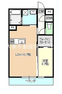 トレス天満 B【1階】の間取り