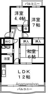 ベルクール【2階】の間取り