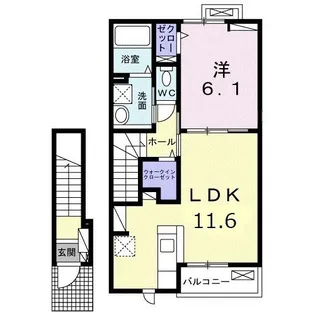 ルミナス今治 I【2階】の間取り