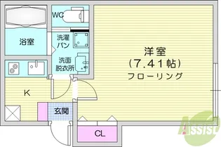 メゾン・ド・アミティ【2階】の間取り