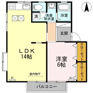 セブンワンテン A【1階】の間取り