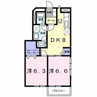 サーフシティ【1階】の間取り