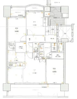 ピュアグランデ中井町【6階】の間取り