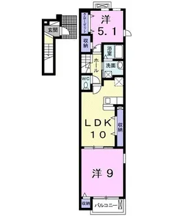 ピース・オブ・マインド【2階】の間取り