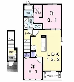 ウィステリアタウン IV【2階】の間取り