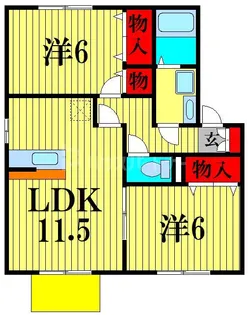 セピアコートB【1階】の間取り