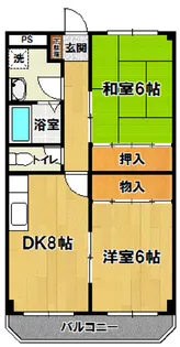 MSサニーレジデンス【1階】の間取り