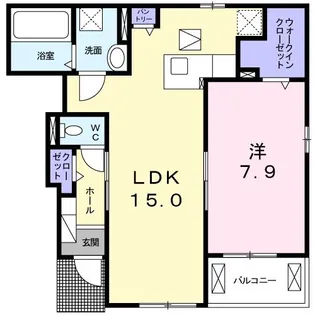 サニーサイド東が丘 II【1階】の間取り