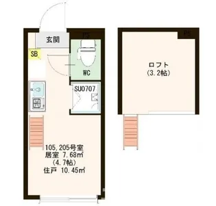 Bloom【2階】の間取り