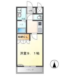 ステイゴールド【1階】の間取り