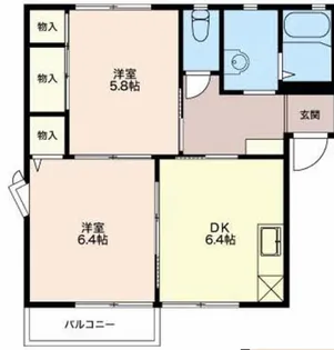 メゾンフレール【2階】の間取り