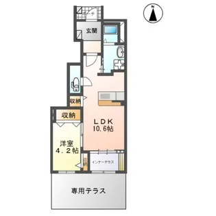 グランフォンテーヌ 奏【1階】の間取り