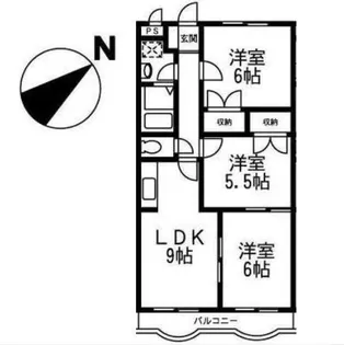グレイスコート浜田山【1階】の間取り
