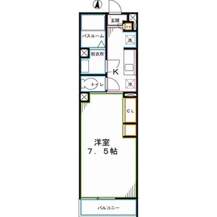 リブリ・サーレ国立【2階】の間取り
