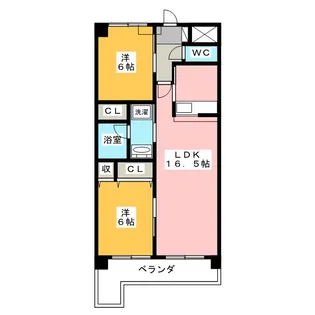 LAZOS【3階】の間取り