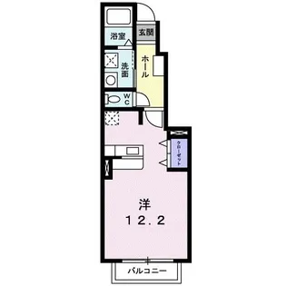 カーサ・セレーノB【1階】の間取り