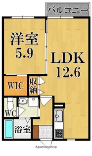 ルイシャトー【1階】の間取り