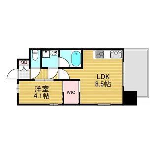 レジディア新大阪【11階】の間取り