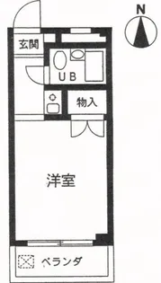 若葉コーポ【1階】の間取り