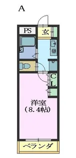 グランドスカイ本山【2階】の間取り