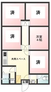 フォートレス四谷(シェアハウス)【1階】の間取り