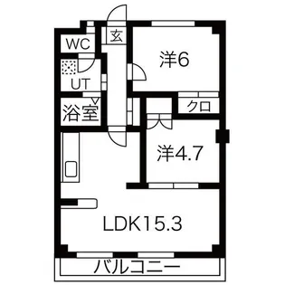 PATIO NAKANOMACHI【4階】の間取り