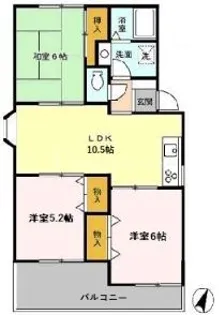 サンヴァリー I【3階】の間取り