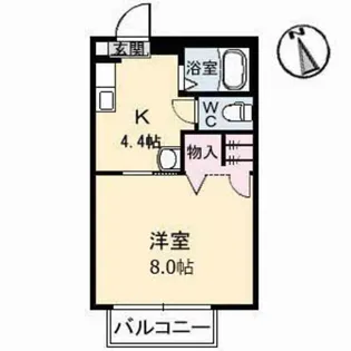 プランタン西野 B棟【1階】の間取り