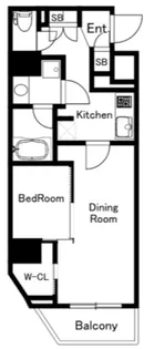 AXAS渋谷初台【9階】の間取り