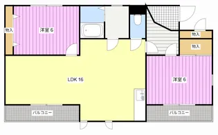パインヴィレッジ【2階】の間取り