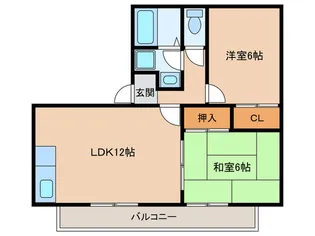 ハミング松島II【2階】の間取り