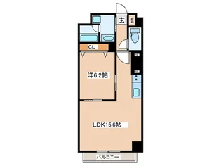 グランシャルール武蔵境【9階】の間取り