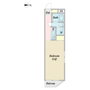 QUVELLA阿佐ヶ谷【4階】の間取り