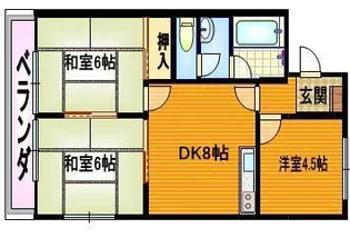 フローレ長谷川【2階】の間取り