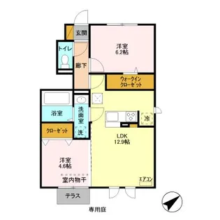 フィオーレ I【1階】の間取り