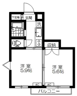 エクセル上井草【3階】の間取り