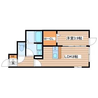エフエス名取【1階】の間取り
