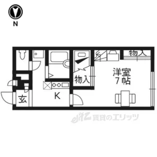 レオパレスヴィレッジ殿城【2階】の間取り