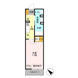 フルール【1階】の間取り