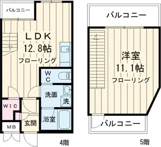 第7丸仙ハイツの間取り