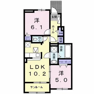 さつまI【1階】の間取り