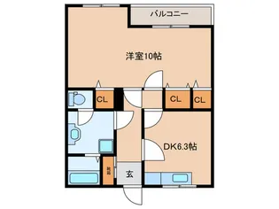 クローバー大曽根【2階】の間取り