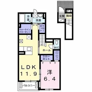 ビオーラ ミユキ B【2階】の間取り