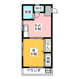 サンハイツ多摩【3階】の間取り